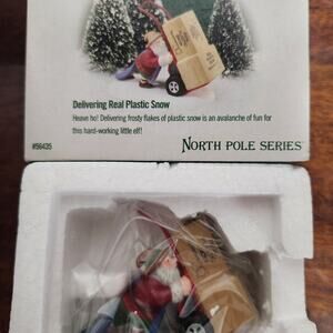 Dept 56 delivering‎ real plastic snow